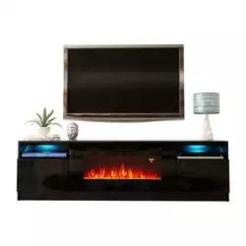 luxury electric fireplace tv stand