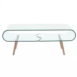 Curved Glass Coffee Center Table